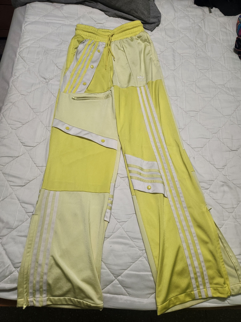 Yellow Adidas Track Pants